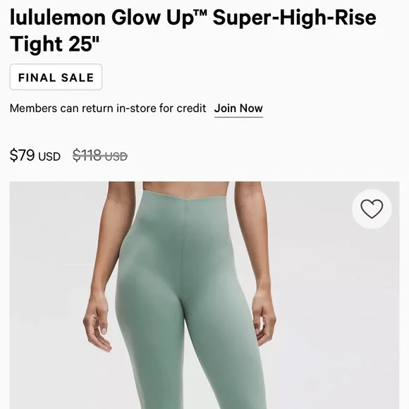 Lululemon Glow Up HR Tights - Picture 2 of 6